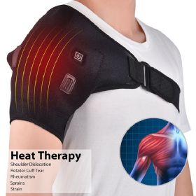 Heated Shoulder Massager Shoulder Brace; Electric Heated Knee Elbow Shoulder Brace Wrap; Vibration Knee Heating Pad