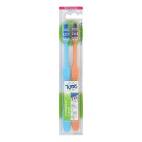 Tom's Of Maine - Tthbrush Natural Clean Twn Pack - Case Of 4 - 2 Ct