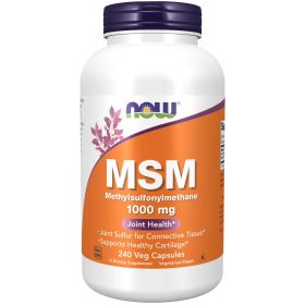 NOW Supplements, MSM (Methylsulfonylmethane) 1,000 mg, Joint Health