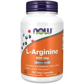 NOW Supplements, L-Arginine 500 mg, Nitric Oxide Precursor*, Amino Acid