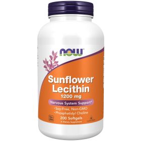 NOW Supplements, Sunflower Lecithin 1200 mg with Phosphatidyl Choline