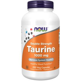 NOW Supplements, Taurine 1,000 mg, Double Strength, Nervous System Health