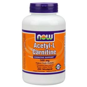 NOW Foods Acetyl L-Carn 500Mg