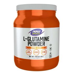 NOW Sports Nutrition, L-Glutamine Pure Powder, Nitrogen Transporter*, Amino Acid