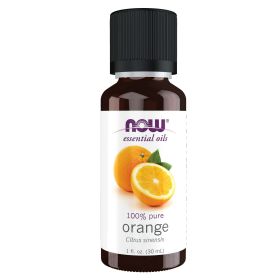 NOW Essential Oils, Orange Oil, Uplifting Aromatherapy Scent