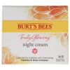 Truly Glowing Night Cream by Burts Bees for Unisex - 1.8 oz Cream