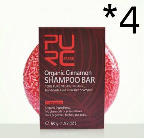 Purc Hand-Extracted Soap, Anti-Dandruff, Oil-Control Nourishing Handmade Soap, Spot Fleece-Flower Root And Ginger Shampoo Soap (option: Cinnamon scent-4PCS)